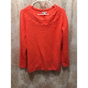 Croft & Barrow Orange Sweater